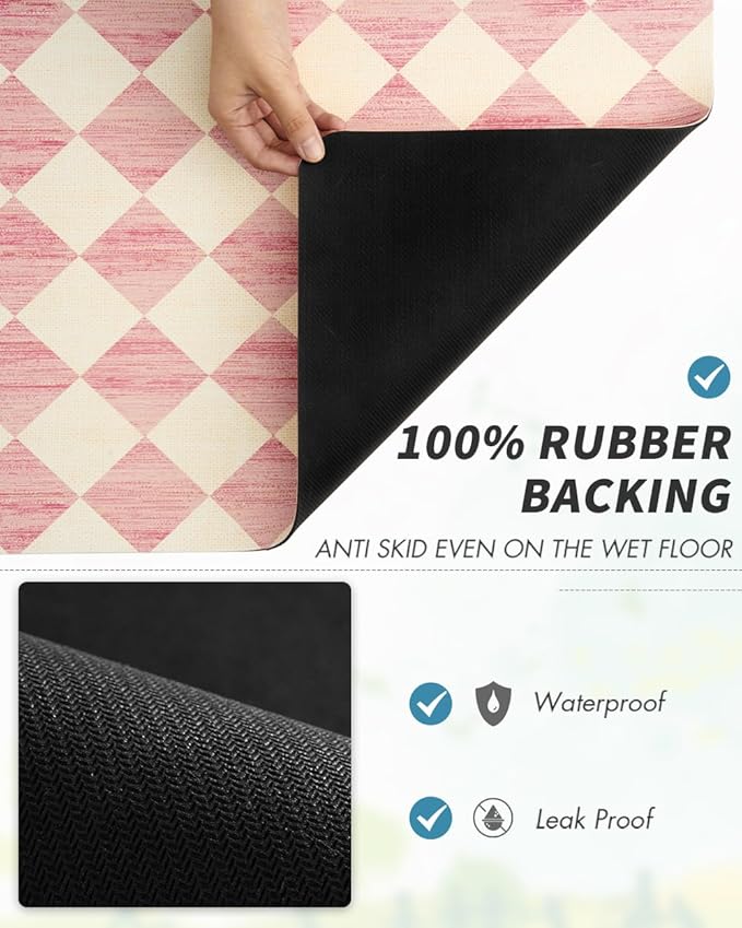 AMOAMI Coffee Mat Hide Stain Rubber Backed Absorbent Dish Drying Mat - Image 5