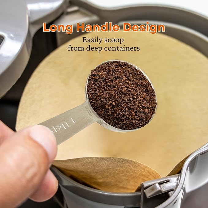 9PCS Measuring Spoons Set Stainless 1 tbsp, 1/2 tbsp, and 1-1/16tsp Steel - Image 5