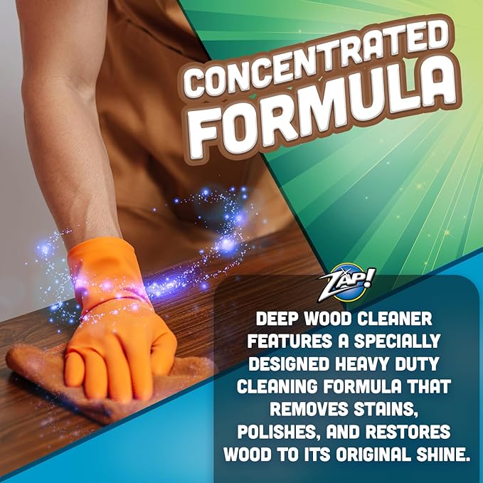 ZAP! Professional Wood Cleaner and Restorer | Clean, & Restore Wooden Furniture - Image 5