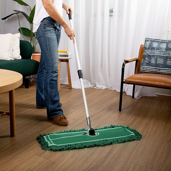 36 Inch Green Commercial Dust Mop & Floor Sweeper - Image 8