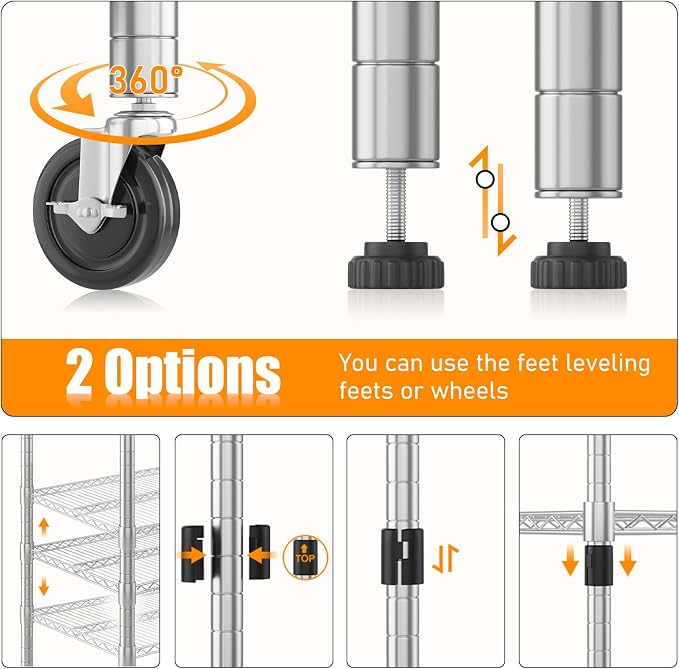 Himimi 4 Tier Wire Shelving - Image 6