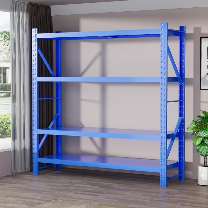 Storage Shelves Heavy Duty, Metal Garage Shelving Units, 4 Tier Storage Rack by Unknown