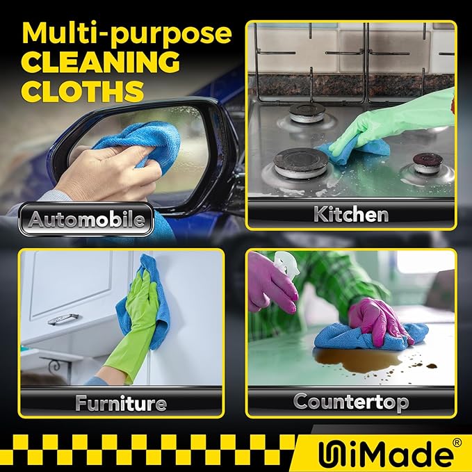 Shop Towels, 100 Pack Commercial Grade Work Rags Microfiber Towels - Image 7