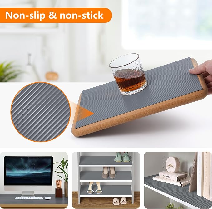Shelf Liners for Kitchen Cabinets Drawer Liner Non Adhesive Cupboard Mat EVA - Image 7