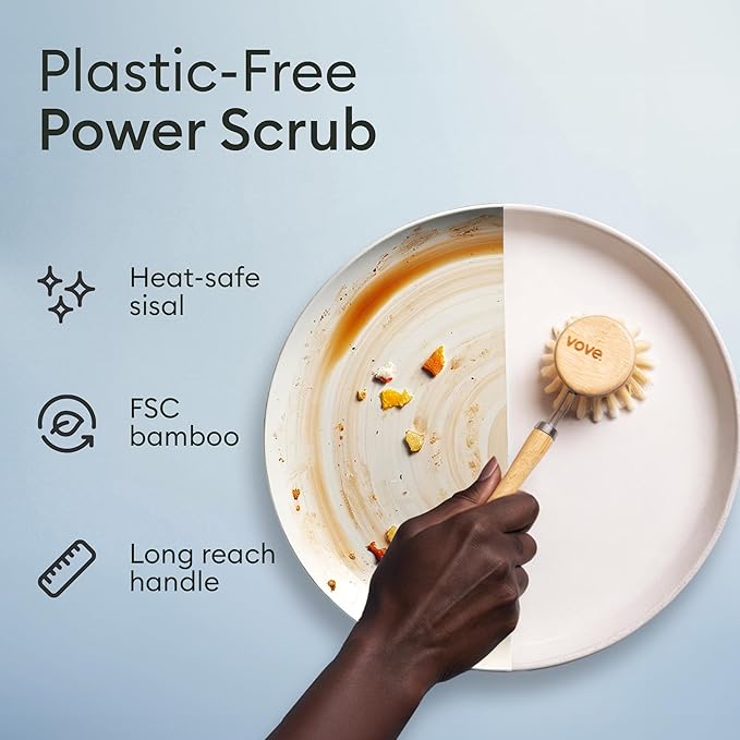 Vove Bamboo Dish Brush, FSC-Certified - Image 2