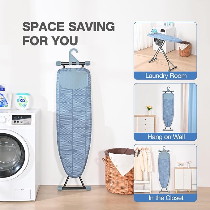 APEXCHASER Ironing Board with Iron Rest, Compact and Space Saver Iron Board - Image 5