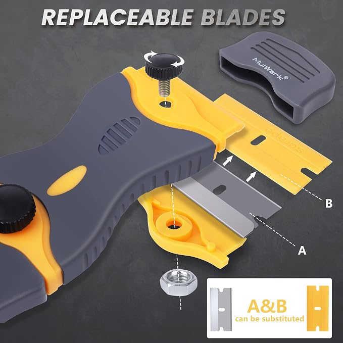 MulWark Razor Blade Scraper Tool Set, 3-Piece - Image 8