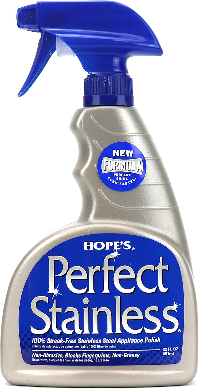 HOPE'S Perfect Stainless Steel Cleaner and Polish, Streak-Free Self-Polishing by Hopes