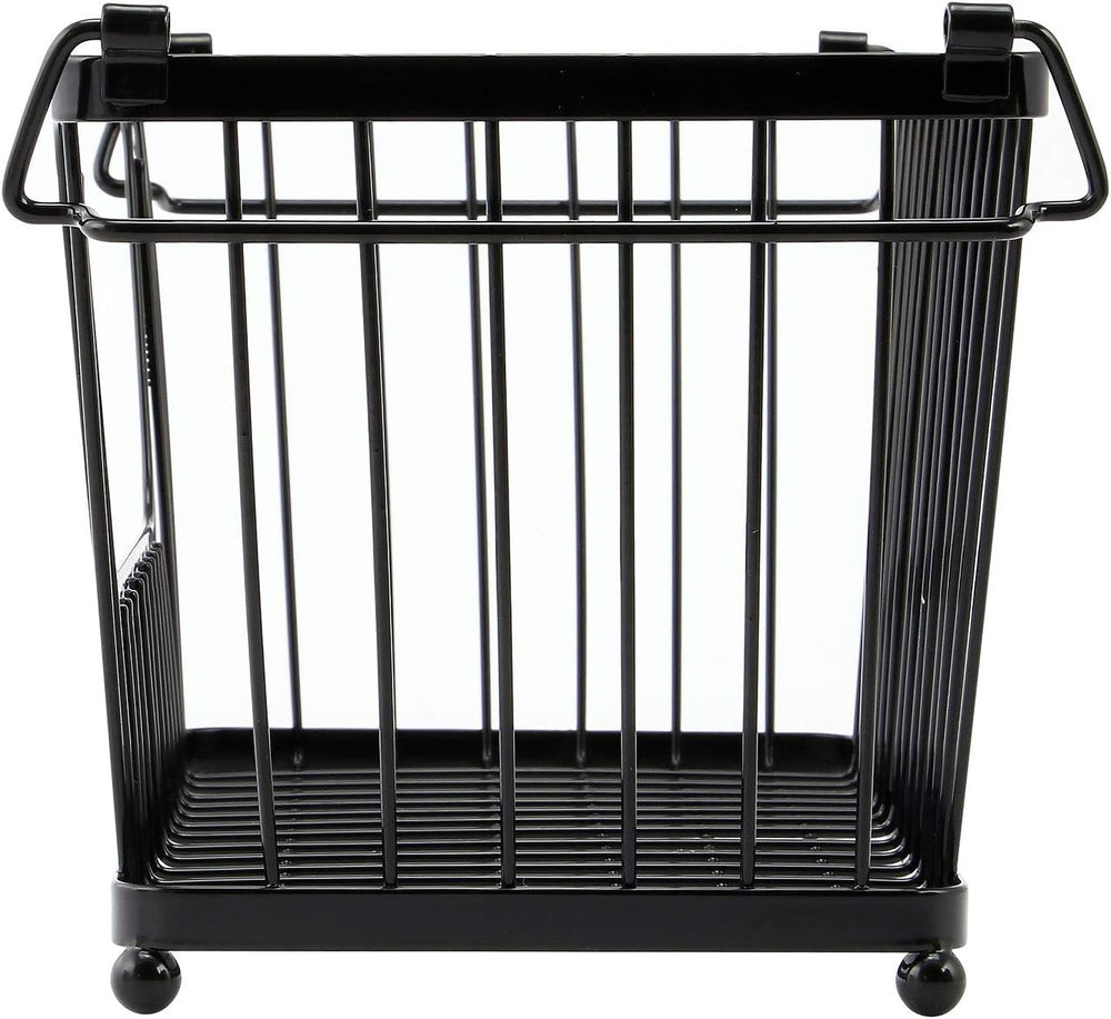 Taylor & Brown Set of 3 Black Storage Stacking Wire Basket Stackable Shel...