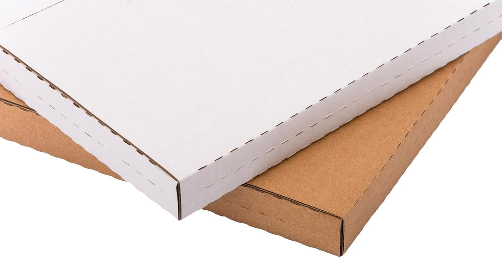 50 Pack 9x6x1.3 inch Small Shipping Boxes for DVD, Book Mailers