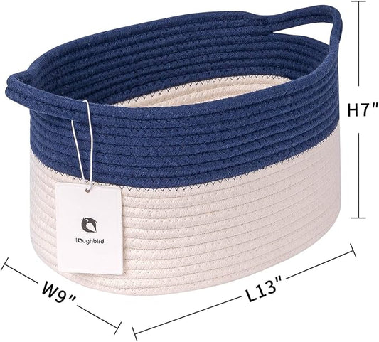 Medium and Large Woven Basket//With Handle, Used - Image 2