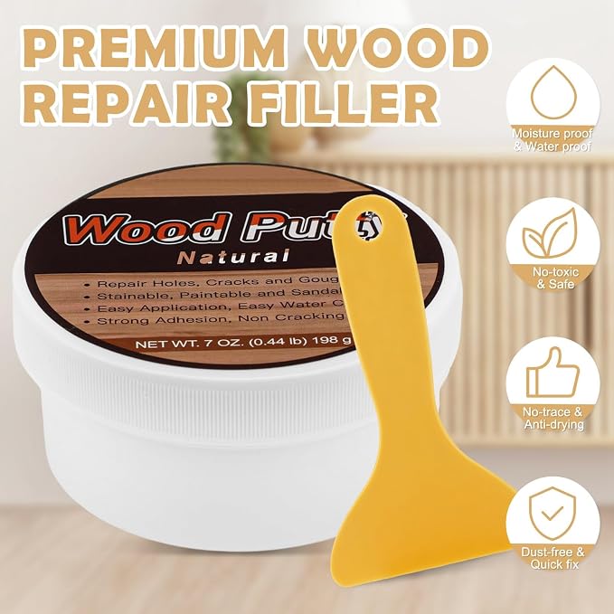 SEISSO Wood Filler, Natural Wood Putty - Image 6