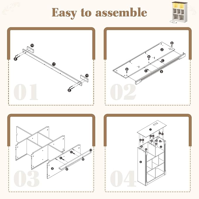 EnHomee 7 Cube Storage Organizer - Image 8