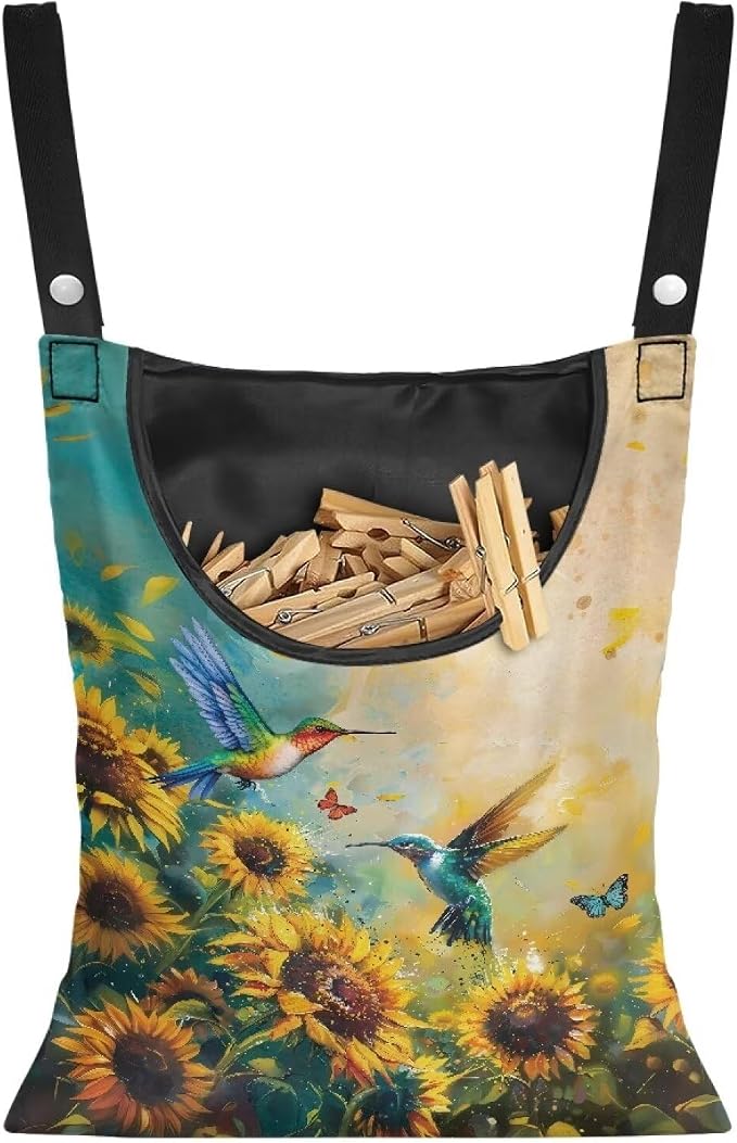 2 Pcs Clothes Pin Hanging Bag by Unknown
