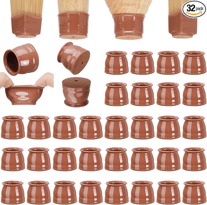 CHUNZEXI 32 Pack Chair Leg Floor Protectors by CHUNZEXI