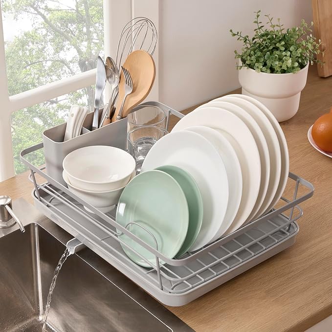 Dish Drying Rack 3 Piece Dish Drainer by SweetHomeCollection