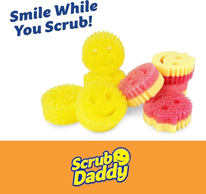 Scrub Daddy 4 Scrub Daddy Sponges & 4 Scrub Mommy Kitchen Sponges - Image 3
