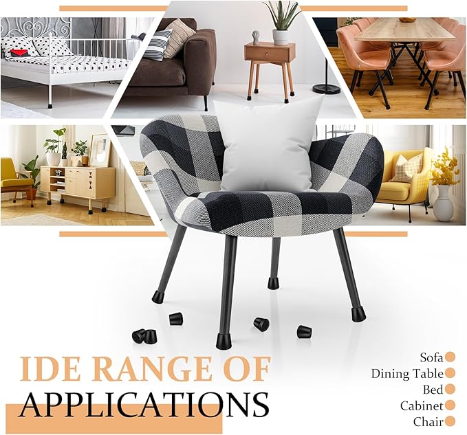 1-1/4” Round Rubber Chair Leg Tips Caps, Chair Leg Floor Protectors Furniture - Image 5