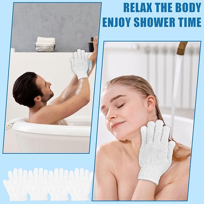 60Pcs Exfoliating Gloves Bulk, Scrub Gloves Exfoliating Body Scrubber Glove - Image 7