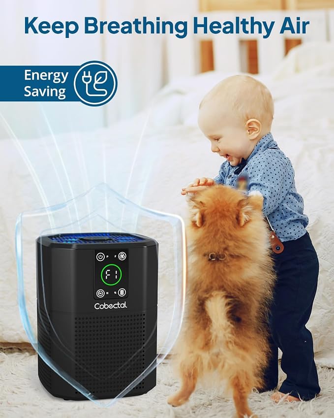 2 Pack Air Purifier for Bedroom Home, Cobectal Room Air Cleaner - Image 8