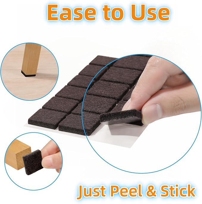 Furnigear Felt Furniture Pads for Hardwood Floors - Image 4