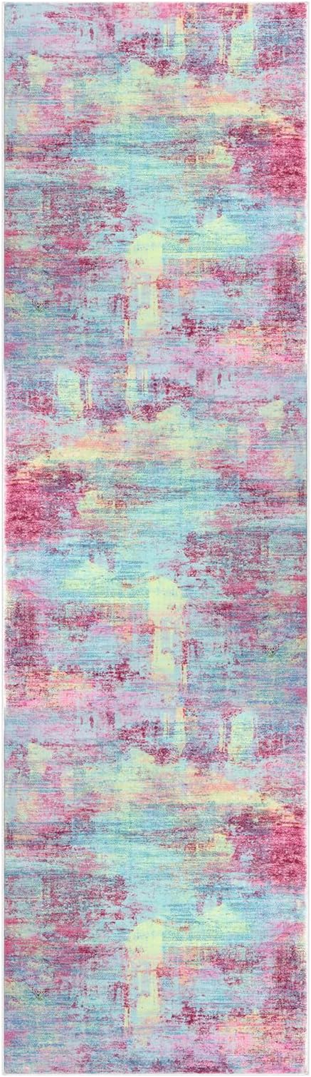 IOHOUZE Abstract Runner Rug 2x7 Ft Washable Runners - Image 9