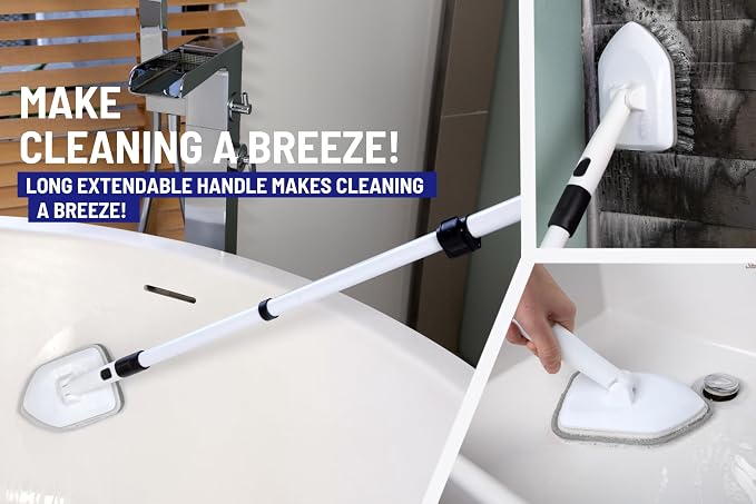 Replacement Microfiber Pad for Moku Home Extendable Tub Tile Shower Scrubber - Image 7