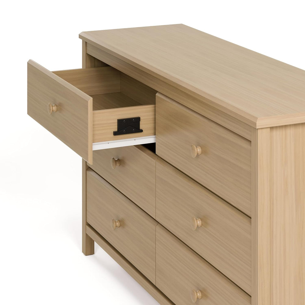 Storkcraft Alpine 6-Drawer Dresser, Driftwood