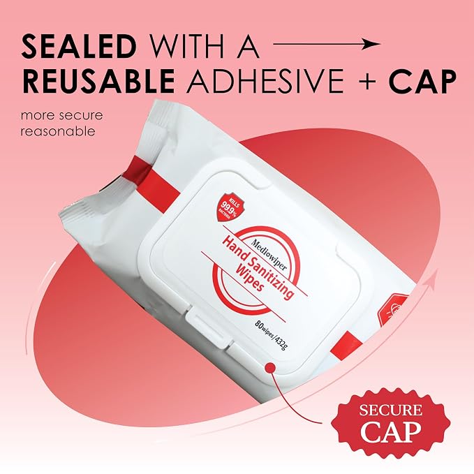 Mediwiper - 160 Wipes Alcohol-Free Sanitizing Wipes Disinfecting Large - Image 5