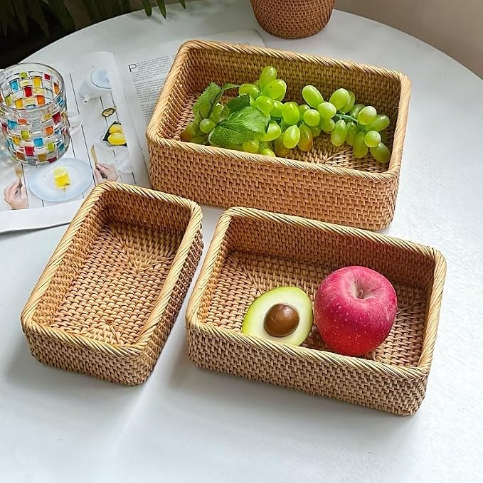 Rattan Storage Baskets, Wicker Baskets - Image 4
