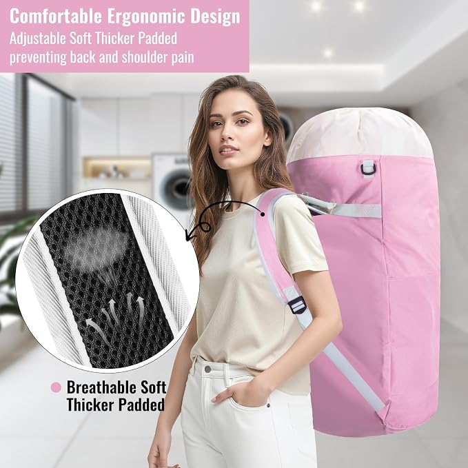 Laundry Bag Backpack, 125L Extra Large Travel - Image 6