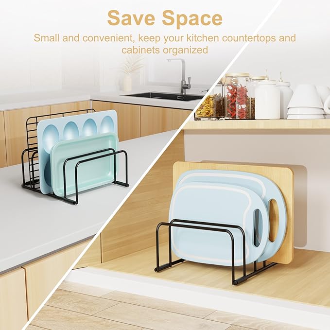 Cutting Board Organizer, Cutting Board Holder Rack Baking Cookie Pan Sheets - Image 6