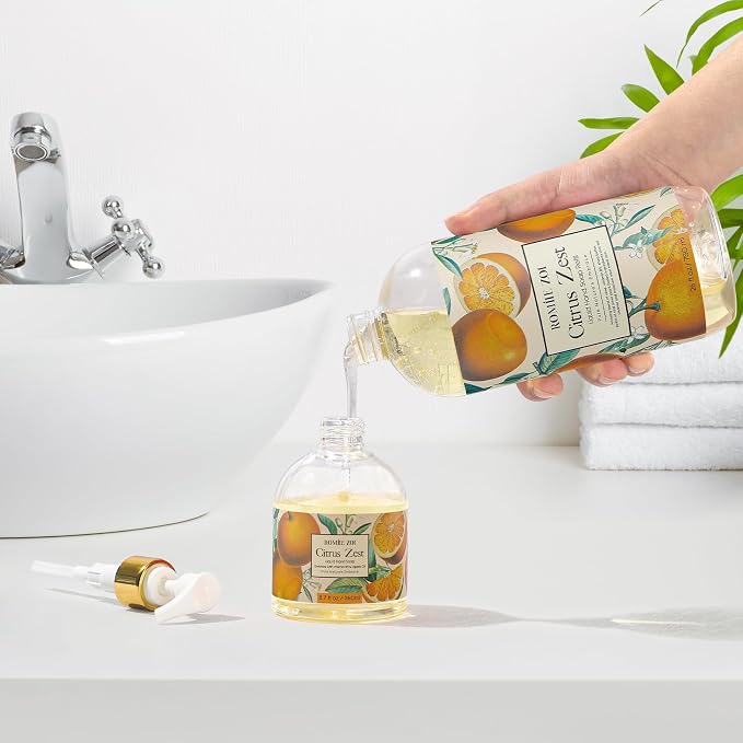 ROMIIE ZOI Liquid Hand Soap Refill, Citrus Zest, Gentle & Moisturizing Formula - Image 4