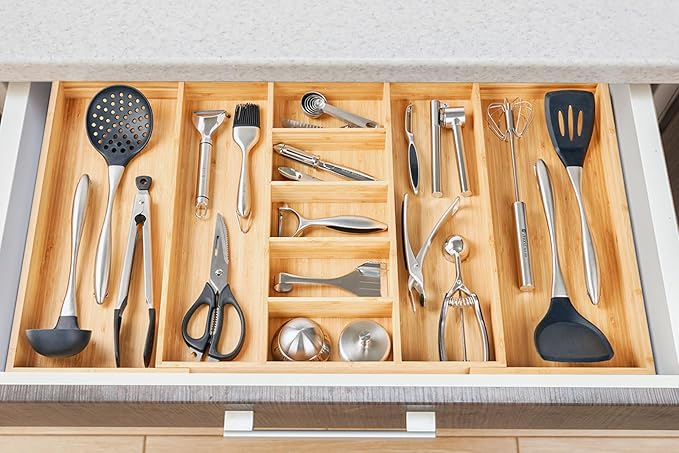 Umilife Extra Large Expandable Kitchen Drawer Organizer - Image 6