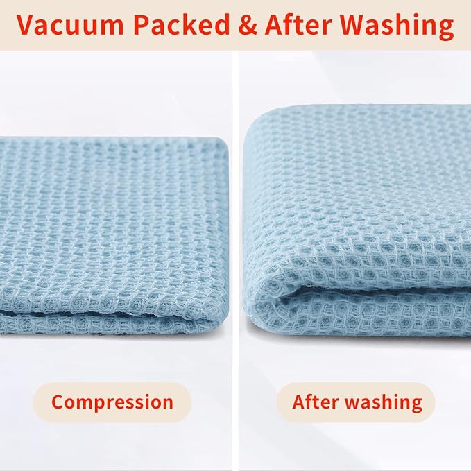 Homaxy 100% Cotton Waffle Weave Kitchen Dish Cloths, Ultra Soft Absorbent Quick - Image 8