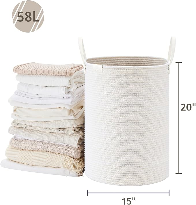 VIPOSCO Tall Laundry Basket, Large Dirty Clothes Hamper - Image 5