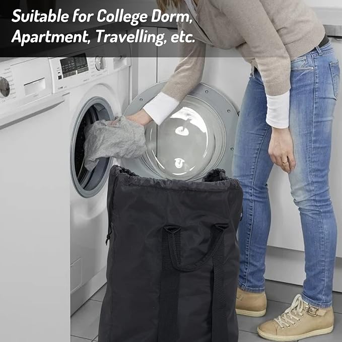 Laundry Backpack Bag, Dirty Clothes Travel Laundry Bag - Image 7