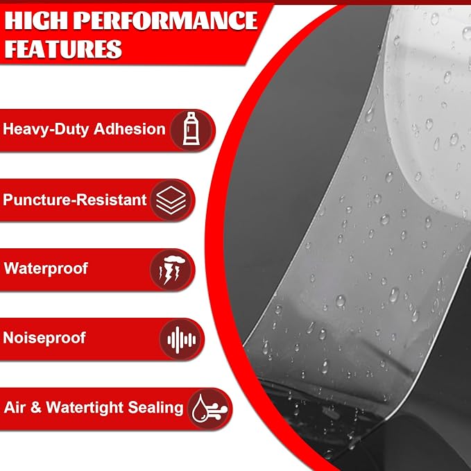 Transparent Window Weather Sealing Tape 2 Inch x 66 FT Weather Stripping - Image 7