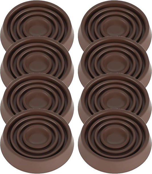 Furniture Coasters, 1.5X1.5 Rubber Caster Cups Non Slip Furniture Pads Non Skid by VOCOMO