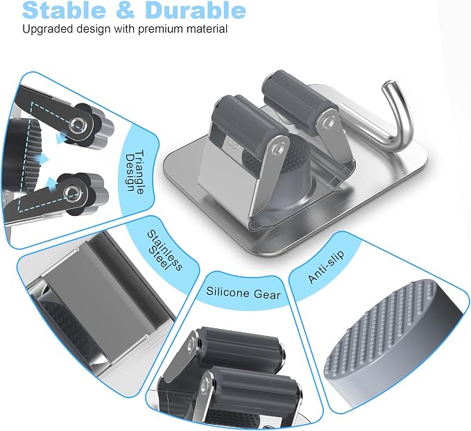 4 Pack Stainless Steel Mop and Broom Gripper - Image 4