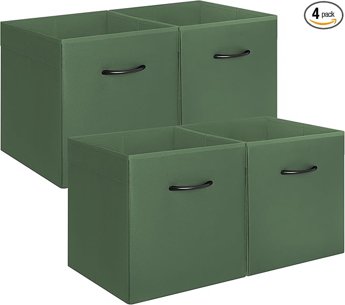 StorageWorks Green Storage Cubes, 13x13 Storage Cube Bins by StorageWorks