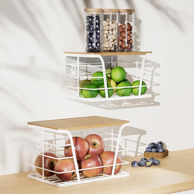 Extra Large 2 Pack Stackable Pantry Organizers - Image 6