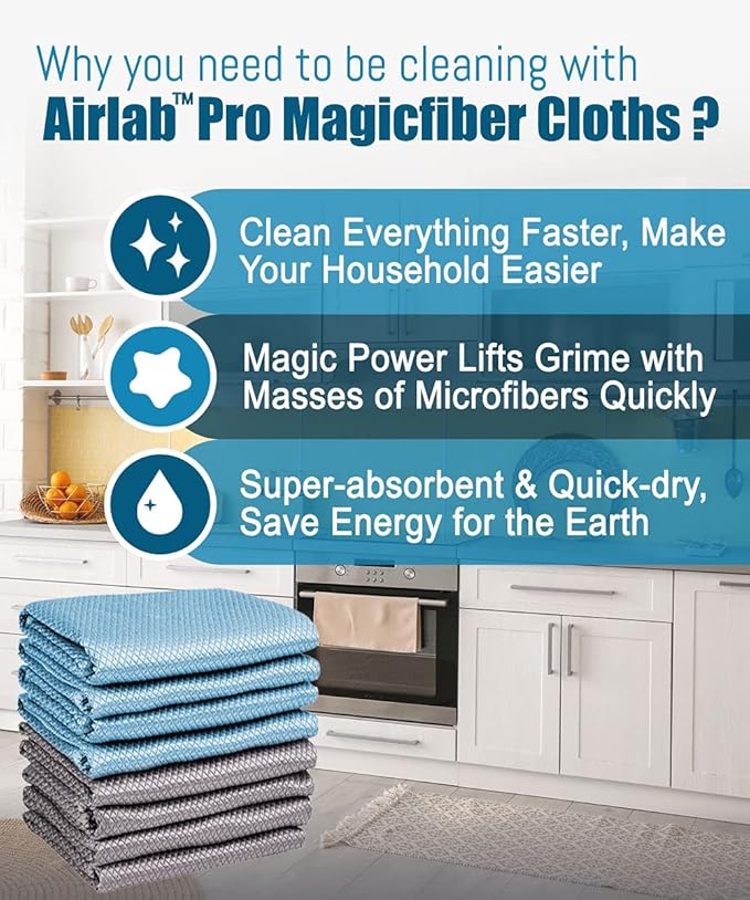 Streak Free Miracle Cleaning Cloths Easy Clean Nanoscale, Microfiber Polishing - Image 2