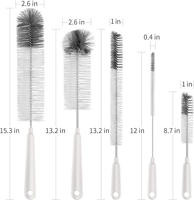MR.SIGA 5 Pack Bottle Brush Cleaning Set - Image 8