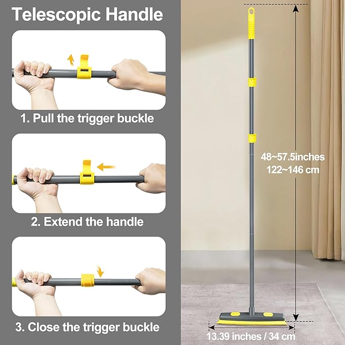 NEWE Rubber Pet Hair Removal Broom - Image 6