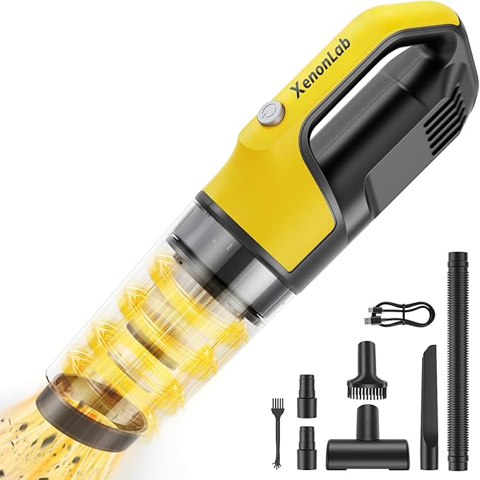 Handheld Vacuum Cordless 1.1 Pounds Car Vac 10000PA Hand Held Vacuums 4-in-1 by SmartPowerCleanFuture