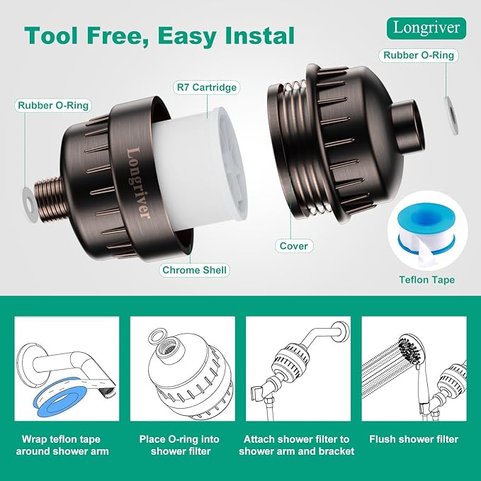 R7 Shower Filter High Put Shower Water Filter - Image 8