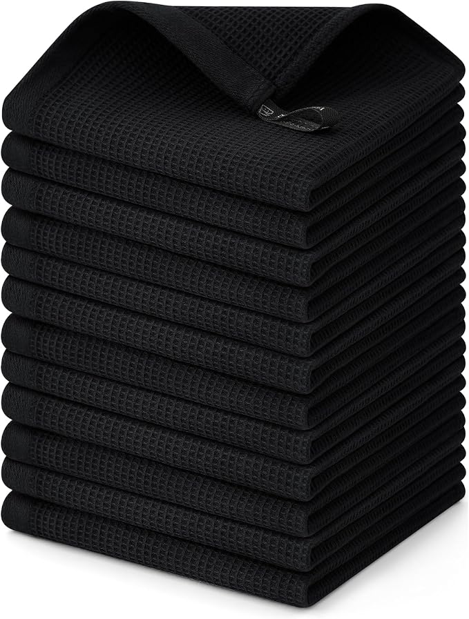 Homaxy 100% Cotton Waffle Weave Dish Cloths by Homaxy