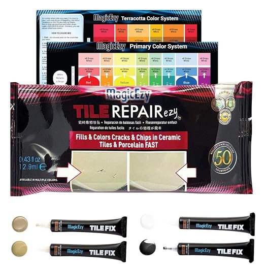 MagicEzy Tile Repair Kit: Porcelain Repair Kit by MagicEzy