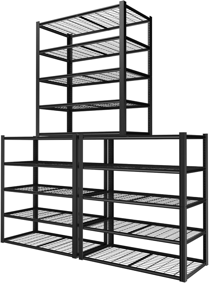 48" W Garage Shelving Heavy Duty, 2800LBS Storage Shelves, 5-Tier Adjustable by Unknown